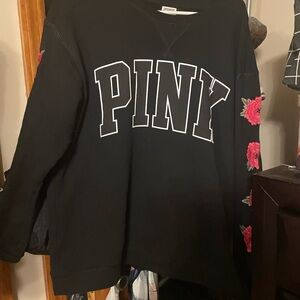 PINK Victoria's Secret Black Logo Sweatshirt